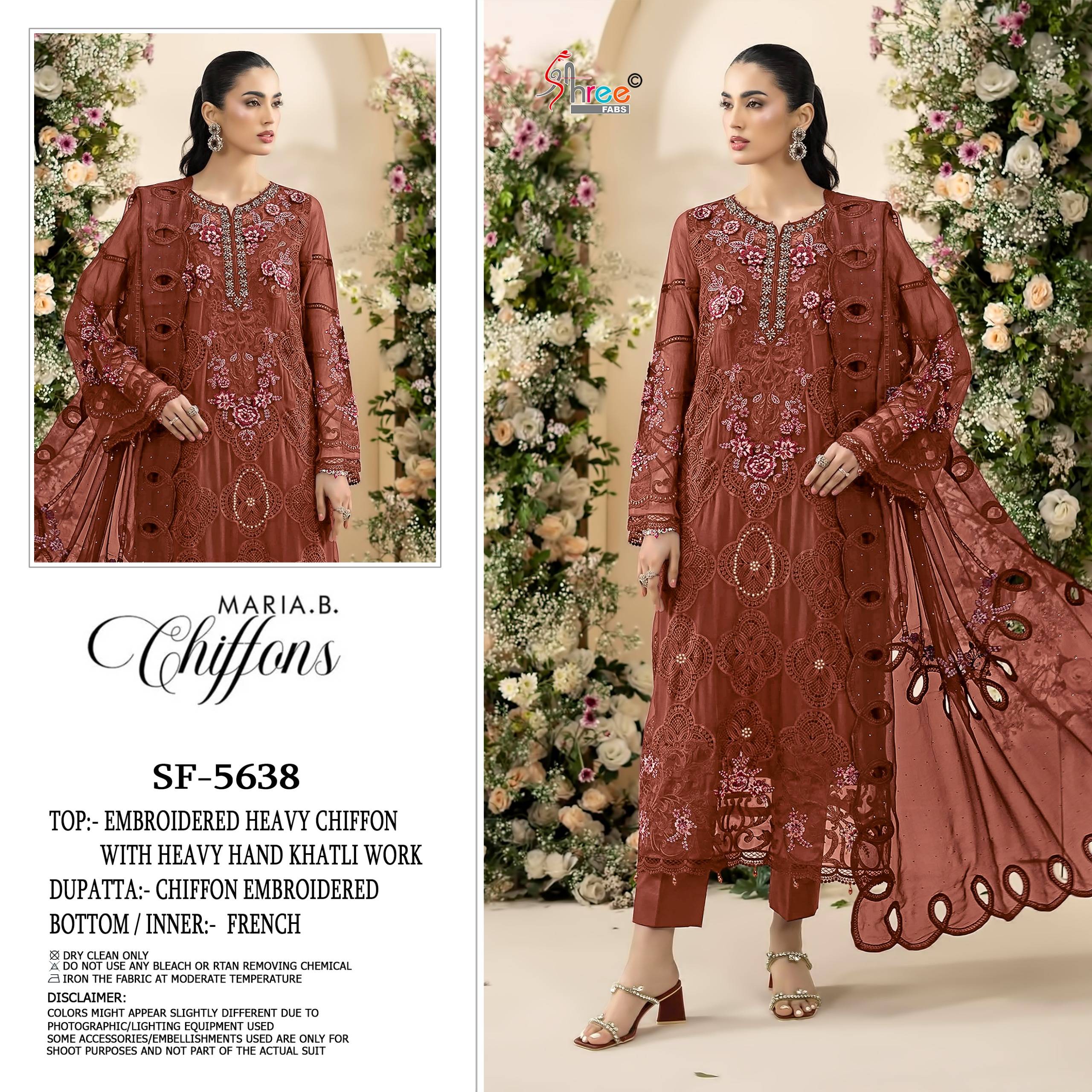 D-5638 SERIES BY SHREE FABS Indian Traditional casual wear Pakistani Chiffon dresses At Wholesale Price